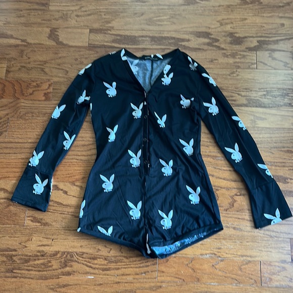 PLAYBOY Intimates & Sleepwear Playboy Lounge Club Romper Poshmark